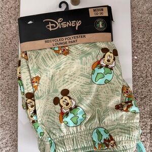 Disney Green Lounge Pants with Mickey and Friends